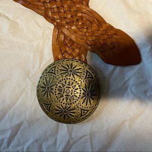 Brown and gold Bebe Belt